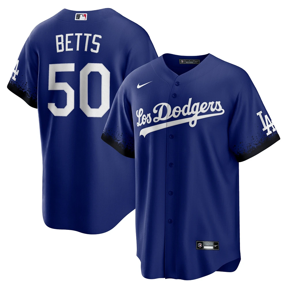 Maillot de joueur réplique Nike Mookie Betts Royal Los Angeles Dodgers City Connect pour homme