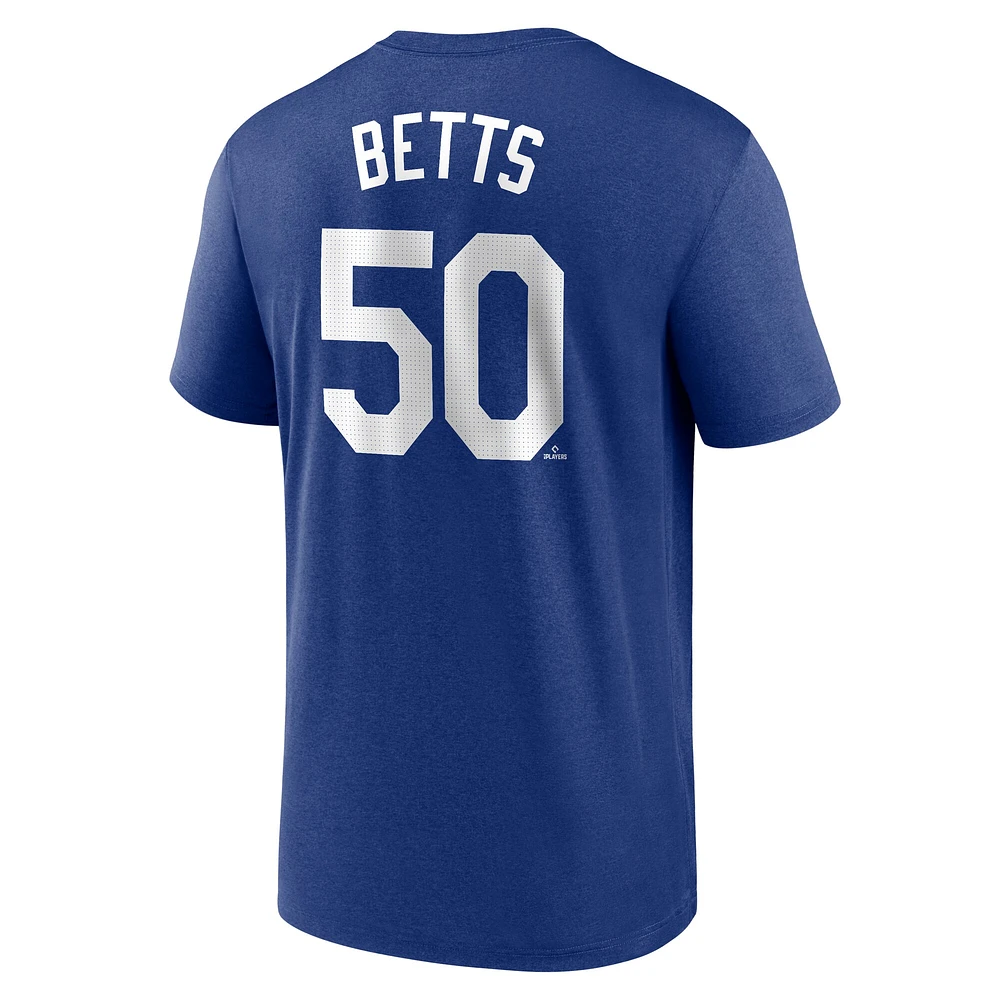T-shirt Nike Mookie Betts Royal pour homme avec nom et numéro de légende des Dodgers Los Angeles