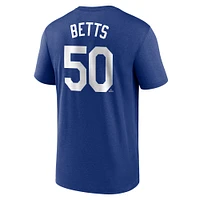 T-shirt Nike Mookie Betts Royal pour homme avec nom et numéro de légende des Dodgers Los Angeles