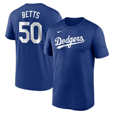 T-shirt Nike Mookie Betts Royal pour homme avec nom et numéro de légende des Dodgers Los Angeles