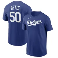 T-shirt Nike Mookie Betts Royal Los Angeles Dodgers avec nom et numéro pour homme