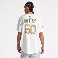 Men's Nike Mookie Betts White Los Angeles Dodgers 2025 Gold Collection Limited Jersey