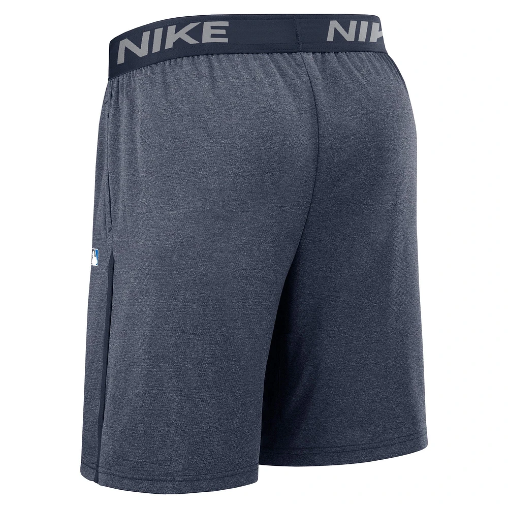 Men's Nike  Navy Los Angeles Dodgers Authentic Collection City Connect Performance Knit Shorts