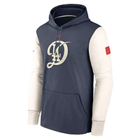 Sweat à capuche Nike bleu marine Los Angeles Dodgers Authentic Collection City Connect Performance pour homme