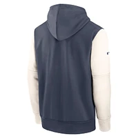 Men's Nike Navy Los Angeles Dodgers Authentic Collection City Connect Performance Pullover Hoodie