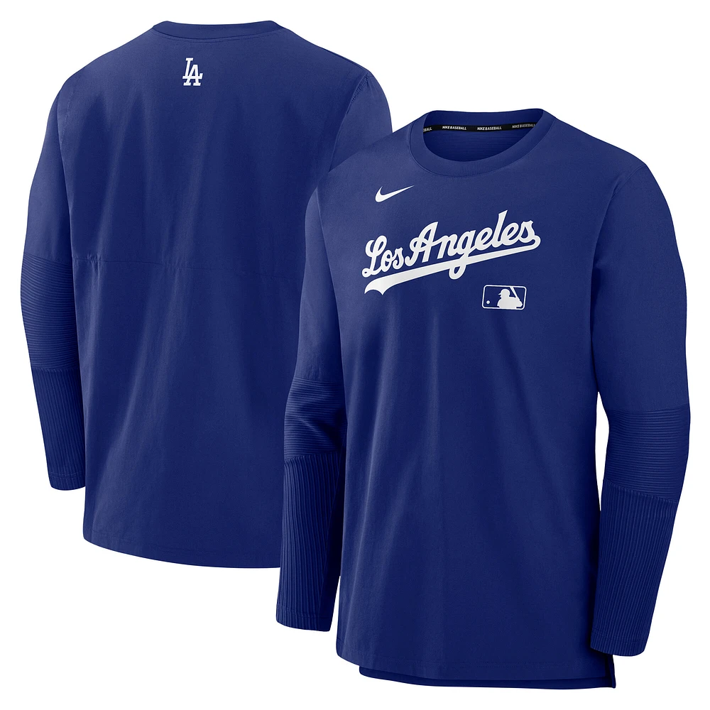 Men's Nike Royal/ Los Angeles Dodgers Authentic Collection Player Lightweight Performance Long Sleeve Top