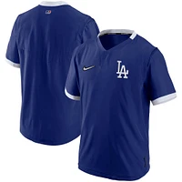 Nike Los Angeles Dodgers Authentic Collection - Veste à enfiler manches courtes pour homme Royal/Blanc