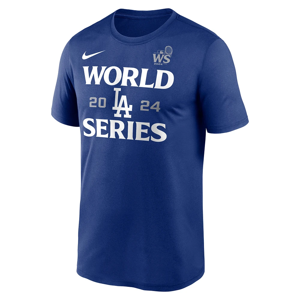 Men's Nike Royal Los Angeles Dodgers 2024 World Series Authentic Collection Legend T-Shirt