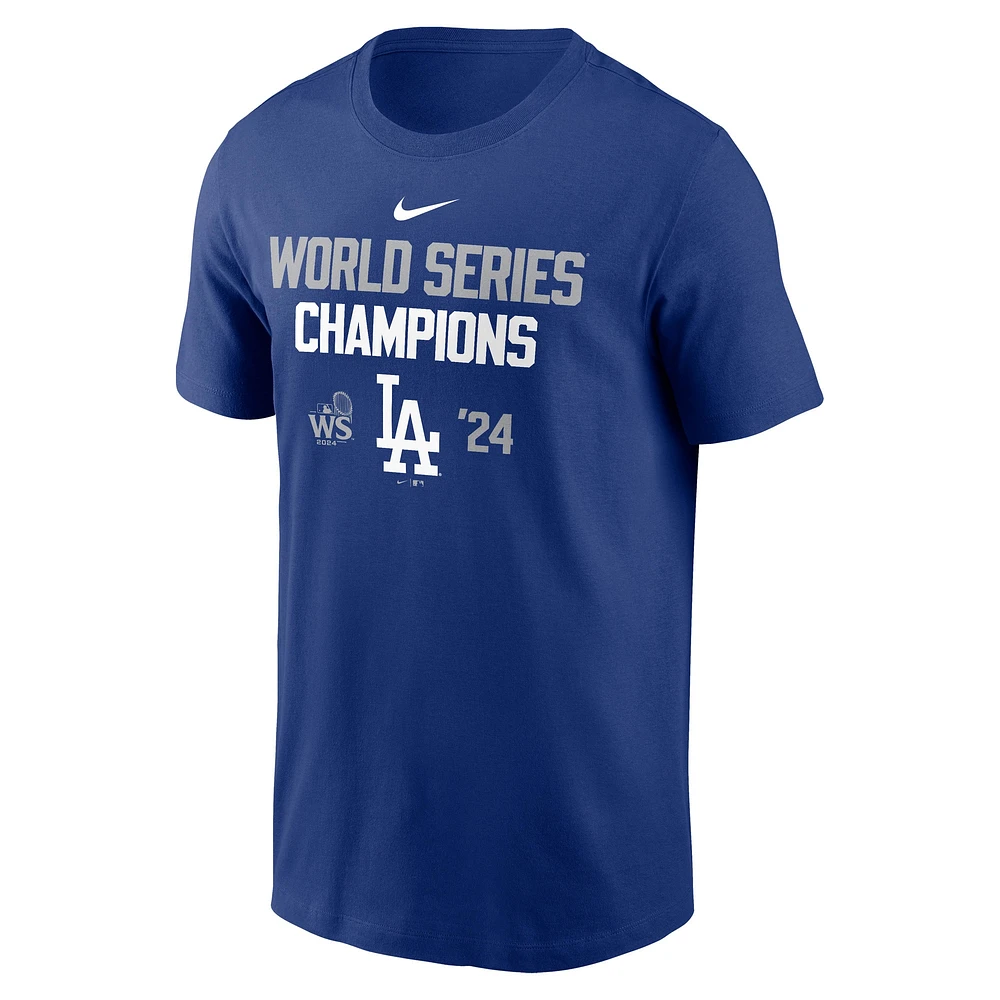 T-shirt Nike Royal Los Angeles Dodgers Champions de la Série mondiale 2024 pour homme