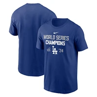 T-shirt Nike Royal Los Angeles Dodgers Champions de la Série mondiale 2024 pour homme