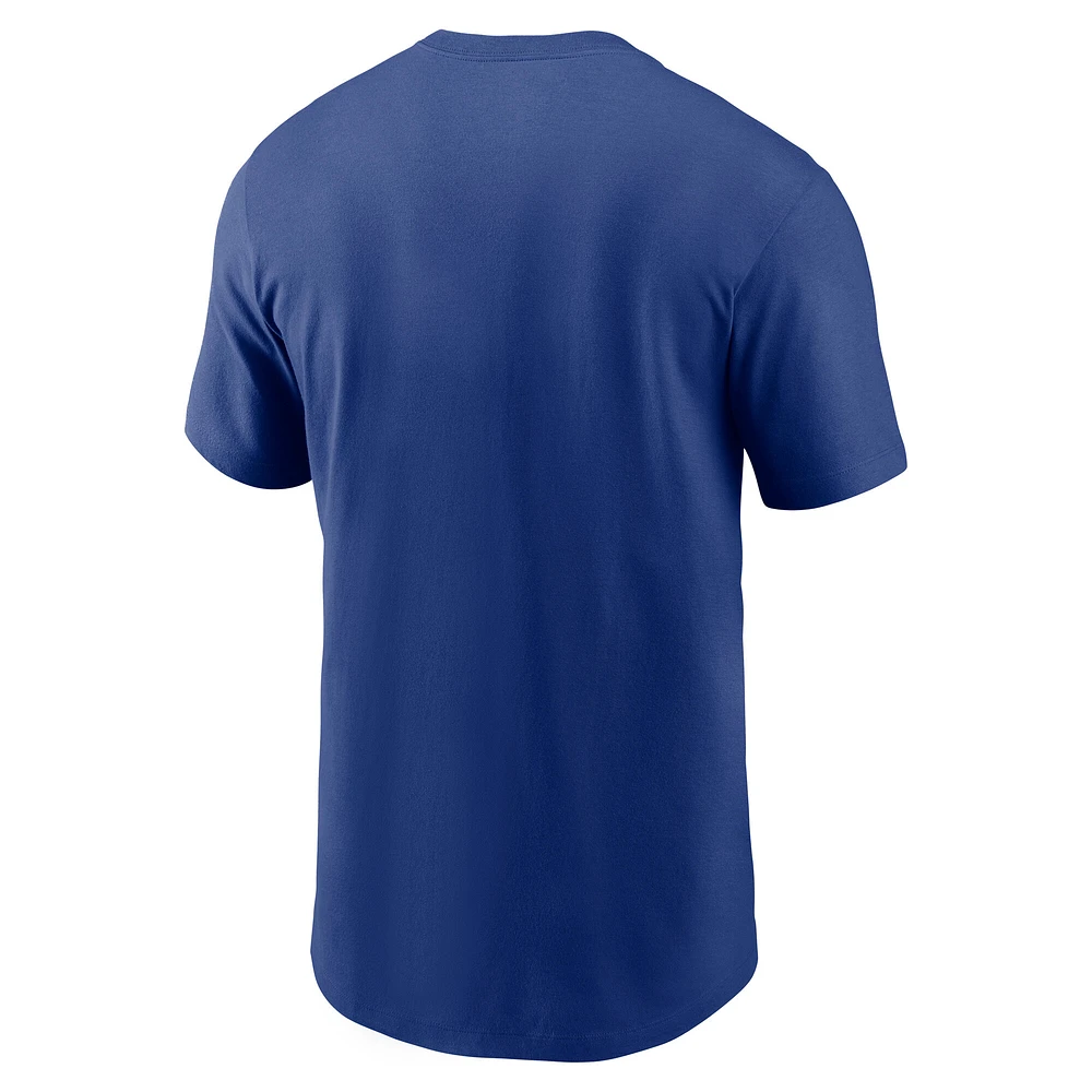 Men's Nike  Royal Los Angeles Dodgers 2025 Gold Collection Wordmark T-Shirt