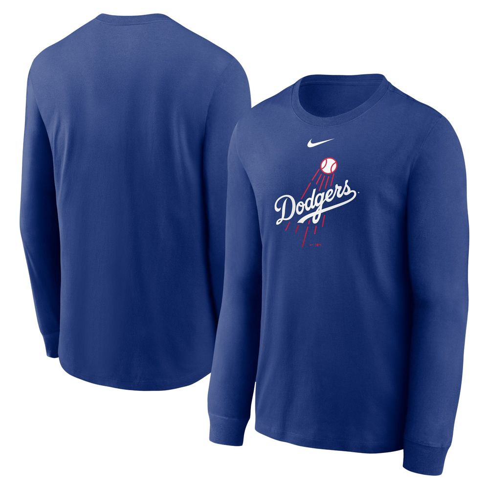 Youth Royal Los Angeles Dodgers Platinum Logo Long Sleeve T-Shirt