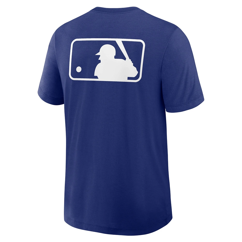 Men's Nike Royal Los Angeles Dodgers Authentic Collection Early Work Tri-Blend Performance T-Shirt