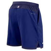 Nike Royal Los Angeles Dodgers Authentic Collection Flex Vent Performance Short pour homme