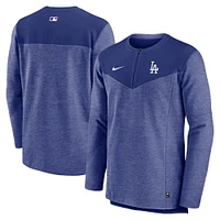 Haut à demi-glissière Nike Royal Los Angeles Dodgers Authentic Collection Game Time Performance pour homme