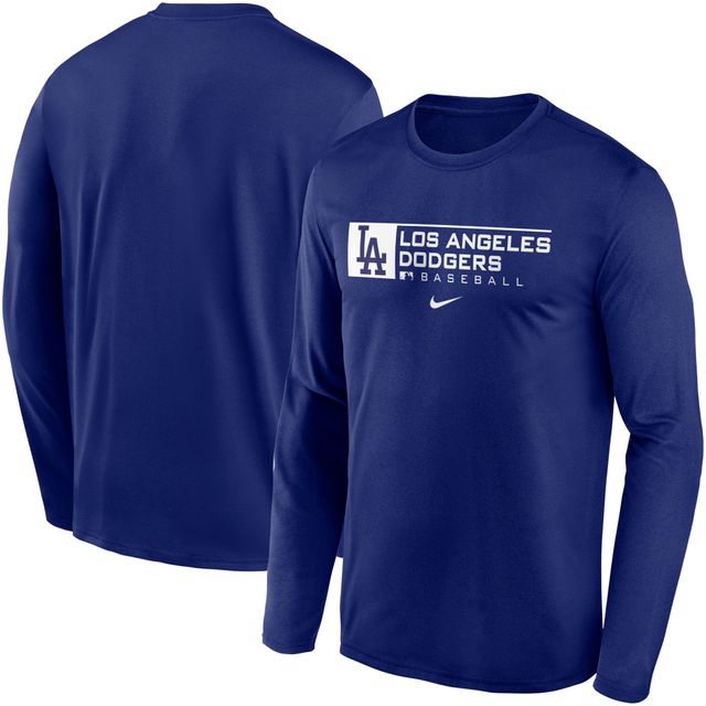 T-shirt à manches longues Nike Royal Los Angeles Dodgers Authentic Collection Legend Performance pour homme