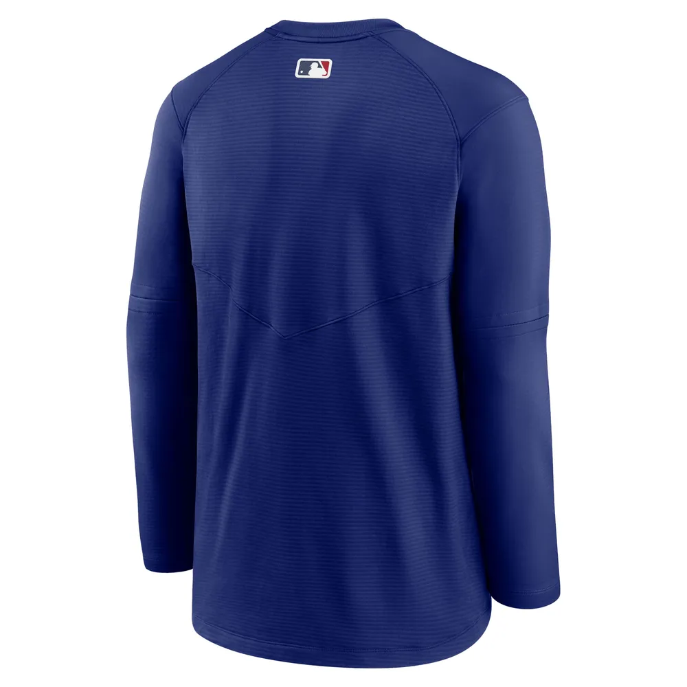 T-shirt à manches longues avec logo Nike Royal Los Angeles Dodgers Authentic Collection pour homme