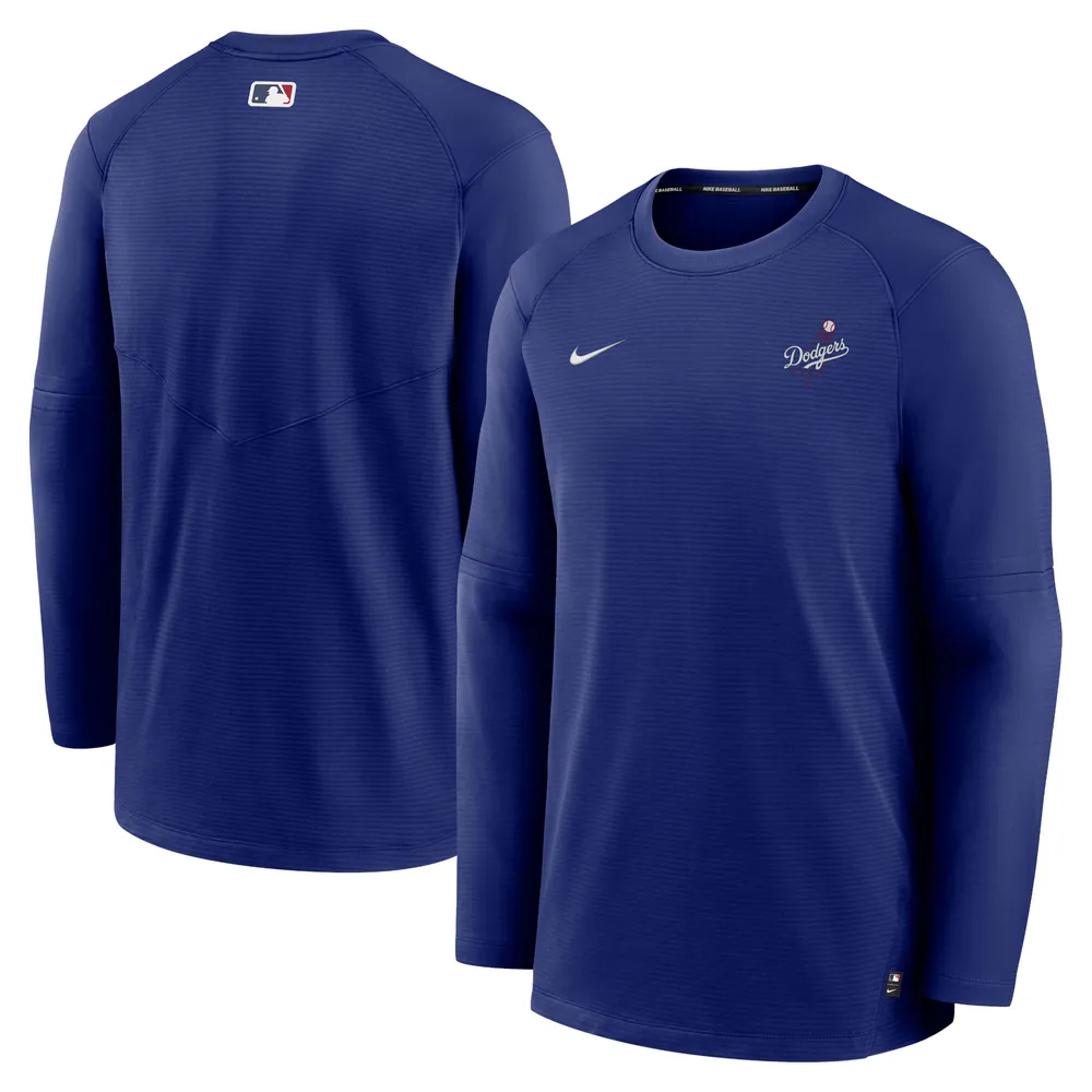 T-shirt à manches longues avec logo Nike Royal Los Angeles Dodgers Authentic Collection pour homme