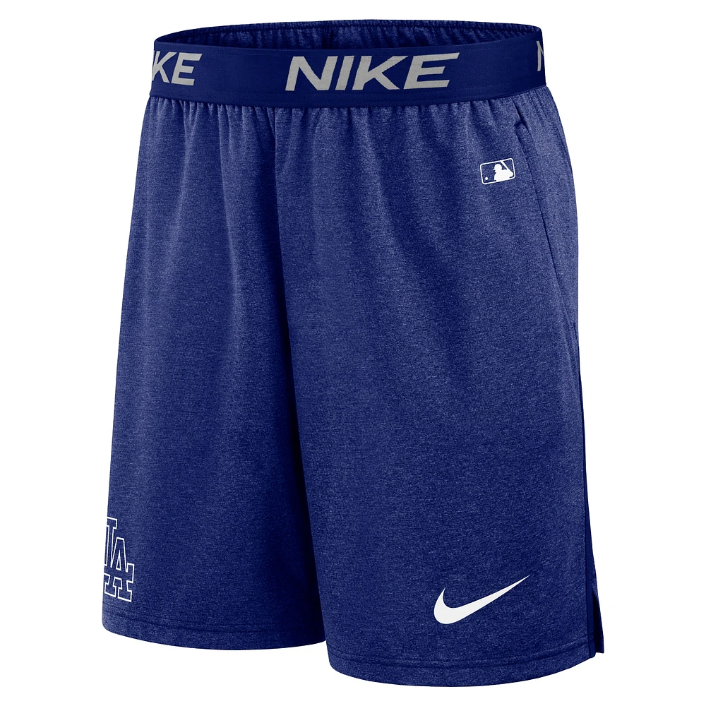 Short en tricot Nike Royal Los Angeles Dodgers Authentic Collection Performance pour homme