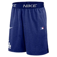 Short en tricot Nike Royal Los Angeles Dodgers Authentic Collection Performance pour homme