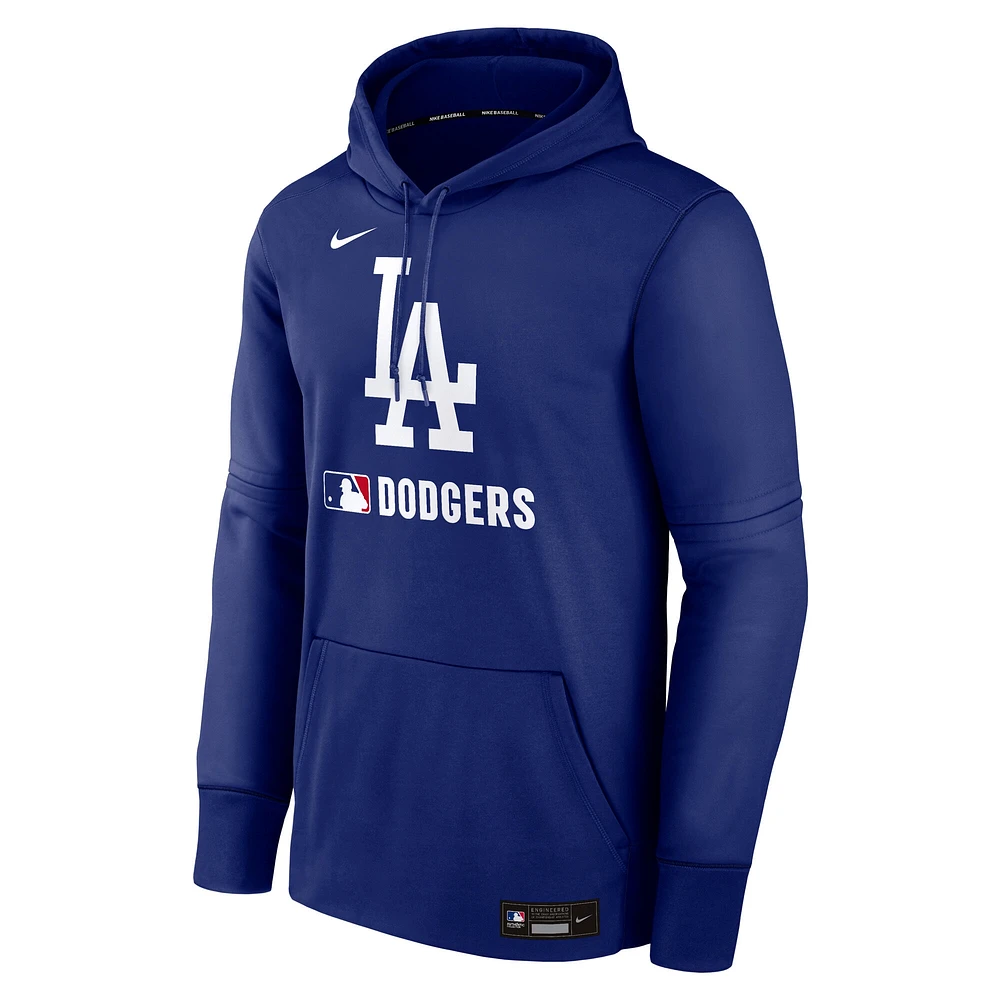 Men's Nike Royal Los Angeles Dodgers Authentic Collection Performance Pullover Hoodie