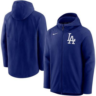 Men's Nike Royal Los Angeles Dodgers Authentic Collection Player - Full-Zip Hoodie Jacket