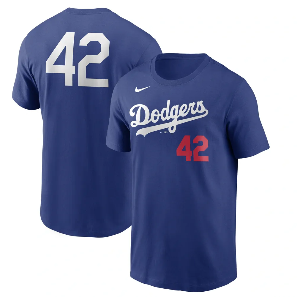 Men's Nike Royal Los Angeles Dodgers Jackie Robinson Day Team 42 T