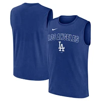 Men's Nike Royal Los Angeles Dodgers Knockout Performance Muscle Tank Top