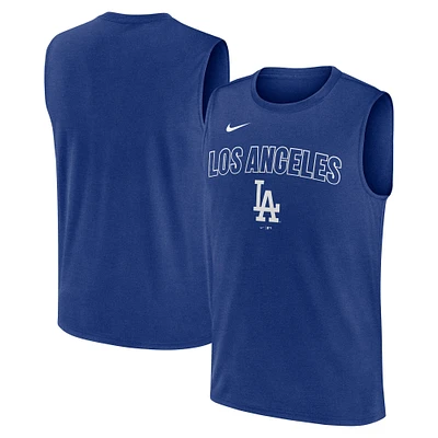 Men's Nike Royal Los Angeles Dodgers Knockout Performance Muscle Tank Top
