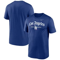 T-shirt d'entraînement Nike Royal Los Angeles Dodgers Local Legend pour homme