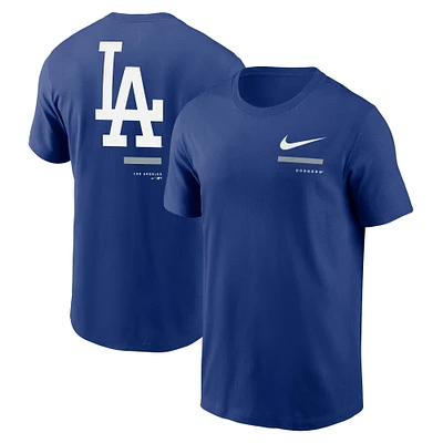 T-shirt Nike Royal Los Angeles Dodgers Over The Shoulder pour homme