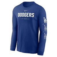 Men's Nike Royal Los Angeles Dodgers Repeater Long Sleeve T-Shirt