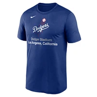 Men's Nike Royal Los Angeles Dodgers Stadium Legend Performance T-Shirt