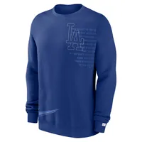 Sweat-shirt à enfiler Nike Royal Los Angeles Dodgers Statement Ball Game Fleece pour homme