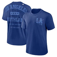 T-shirt Game Over Nike Royal Los Angeles Dodgers pour homme