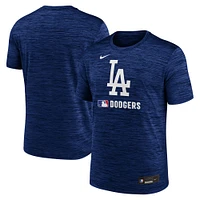 T-shirt Nike Royal Los Angeles Dodgers Velocity Performance pour homme
