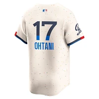 Men's Nike Shohei Ohtani Cream Los Angeles Dodgers City Connect Limited Jersey