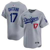 Men's Nike Shohei Ohtani Gray Los Angeles Dodgers Alternate Limited Player Jersey