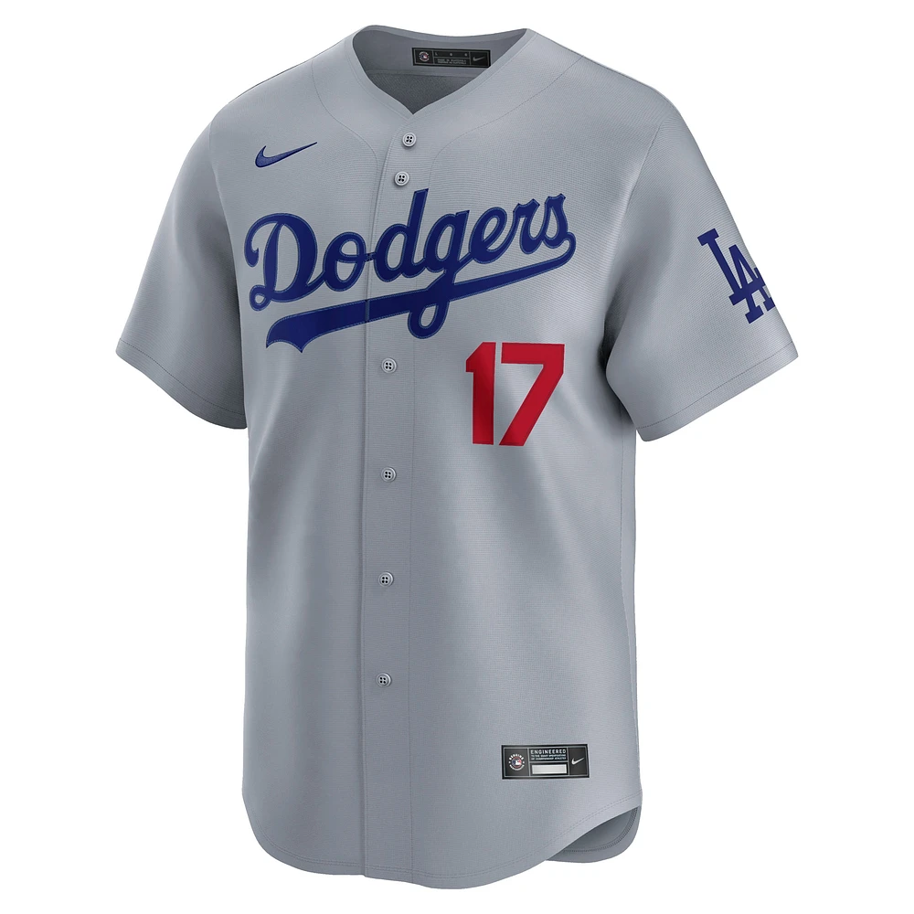 Men's Nike Shohei Ohtani Gray Los Angeles Dodgers Alternate Limited Player Jersey
