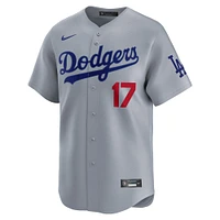 Men's Nike Shohei Ohtani Gray Los Angeles Dodgers Alternate Limited Player Jersey