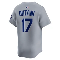 Men's Nike Shohei Ohtani Gray Los Angeles Dodgers Alternate Limited Player Jersey
