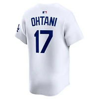 Maillot de joueur Nike Shohei Ohtani pour homme, blanc, édition limitée, domicile des Los Angeles Dodgers