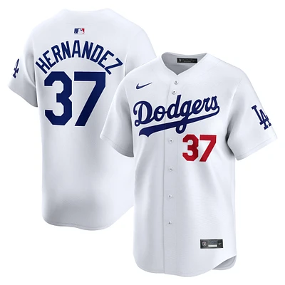 Maillot de joueur Nike Teoscar Hernández pour homme, blanc, Los Angeles Dodgers Home Limited Player