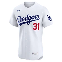 Men's Nike Tyler Glasnow White Los Angeles Dodgers Home Elite Jersey
