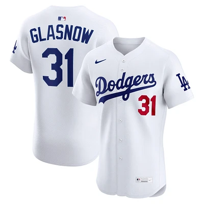 Men's Nike Tyler Glasnow White Los Angeles Dodgers Home Elite Jersey