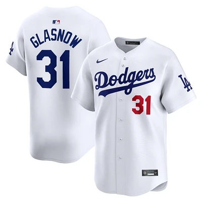 Maillot de joueur Nike Tyler Glasnow pour hommes, blanc, Los Angeles Dodgers Home Limited Player