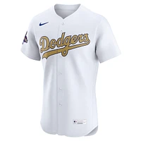 Men's Nike  White Los Angeles Dodgers 2025 Gold Collection Elite Jersey