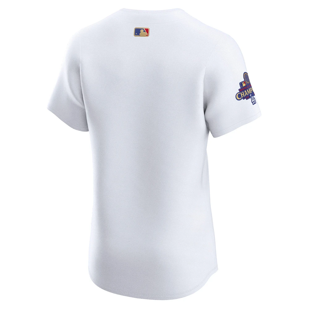 Men's Nike  White Los Angeles Dodgers 2025 Gold Collection Elite Jersey