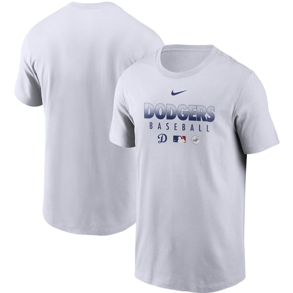 Nike Men's Nike White Los Angeles Dodgers Team Engineered Performance  T-Shirt