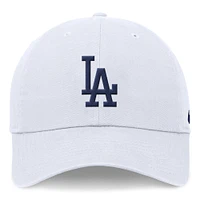 Casquette ajustable Nike Los Angeles Dodgers Club pour homme, blanche